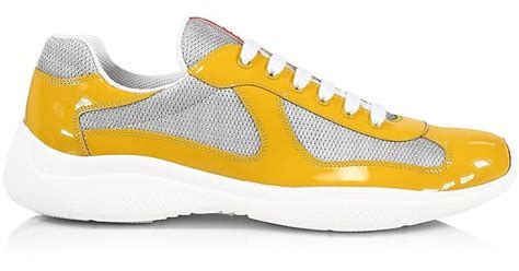 prada americas cup sneakers yellow|Prada America's Cup sneakers cheap.